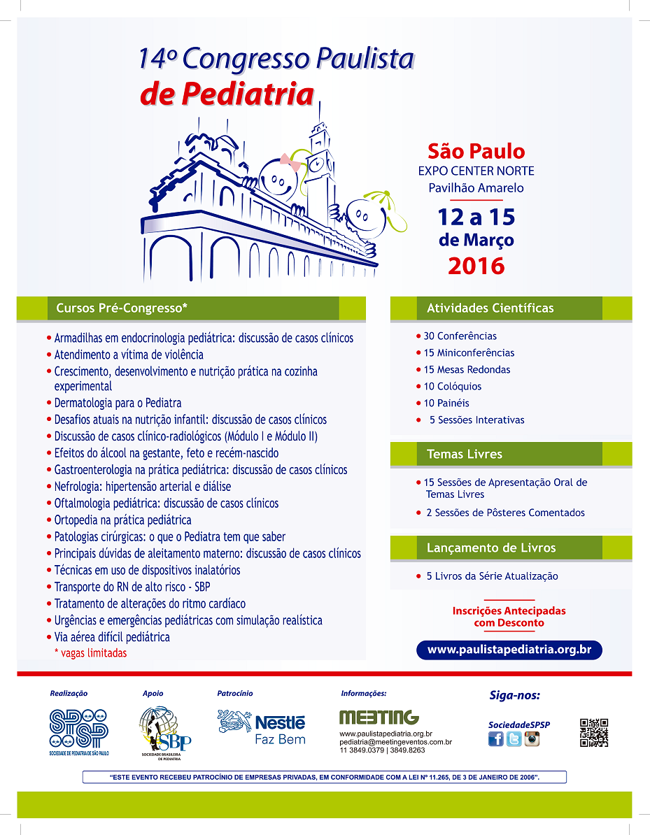 Congresso Paulista De Pediatria SOPEPE